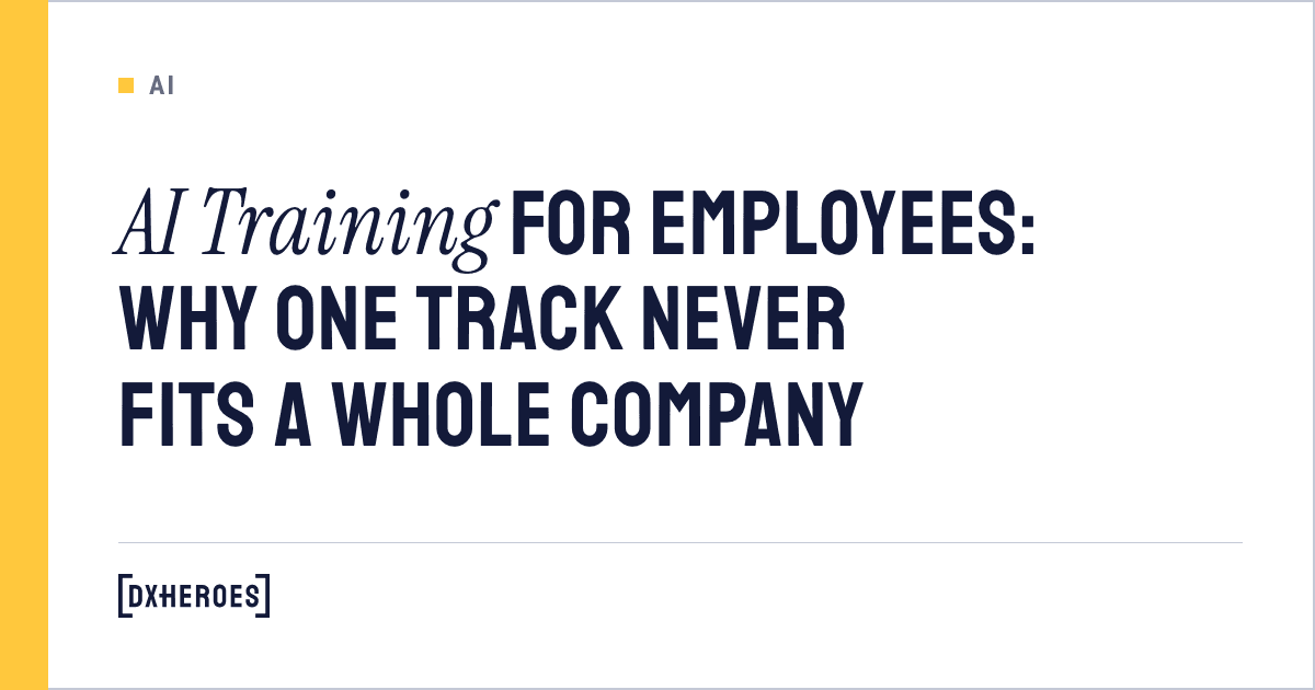 AI Training for Employees: Why One Track Never Fits a Whole Company