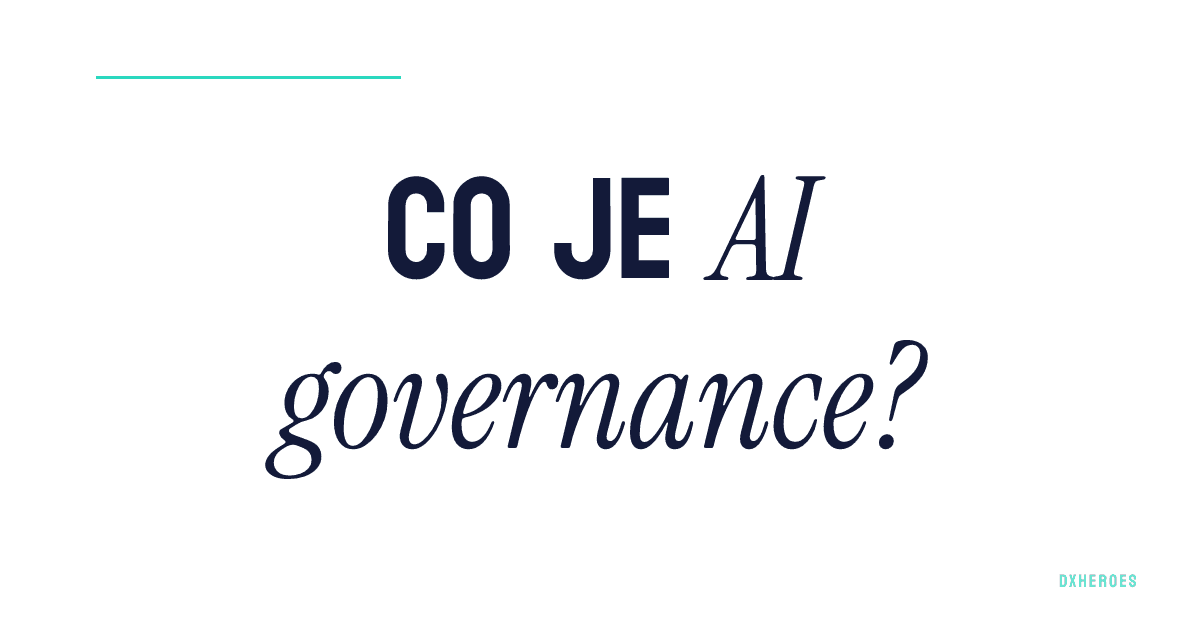 Co je AI governance?