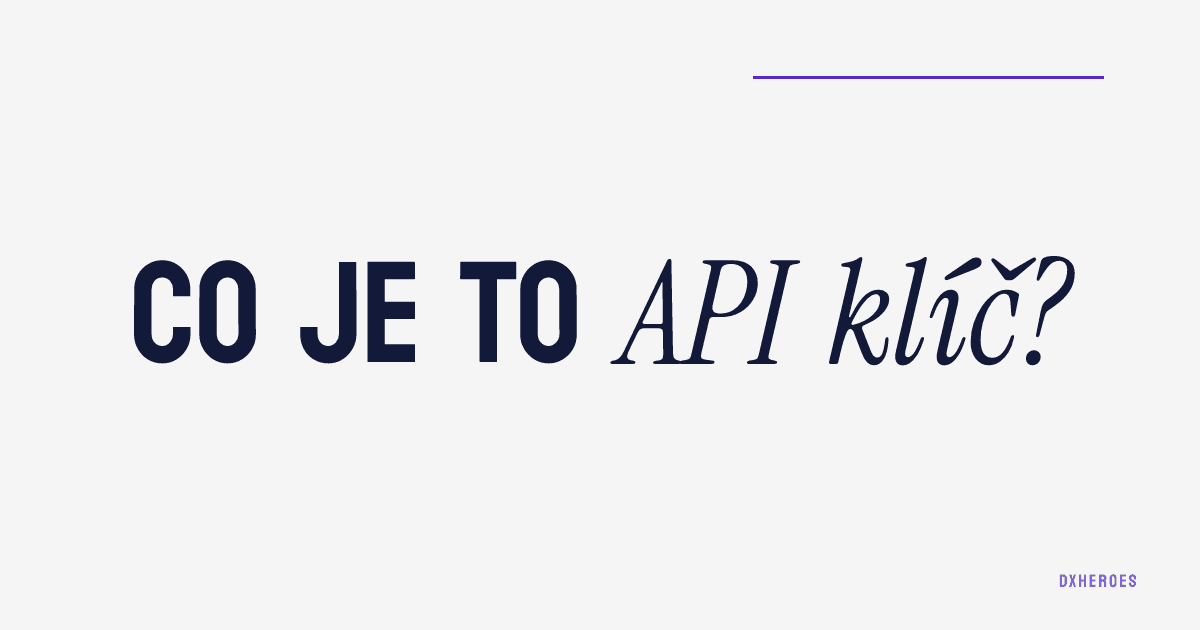 Co je to API klíč?