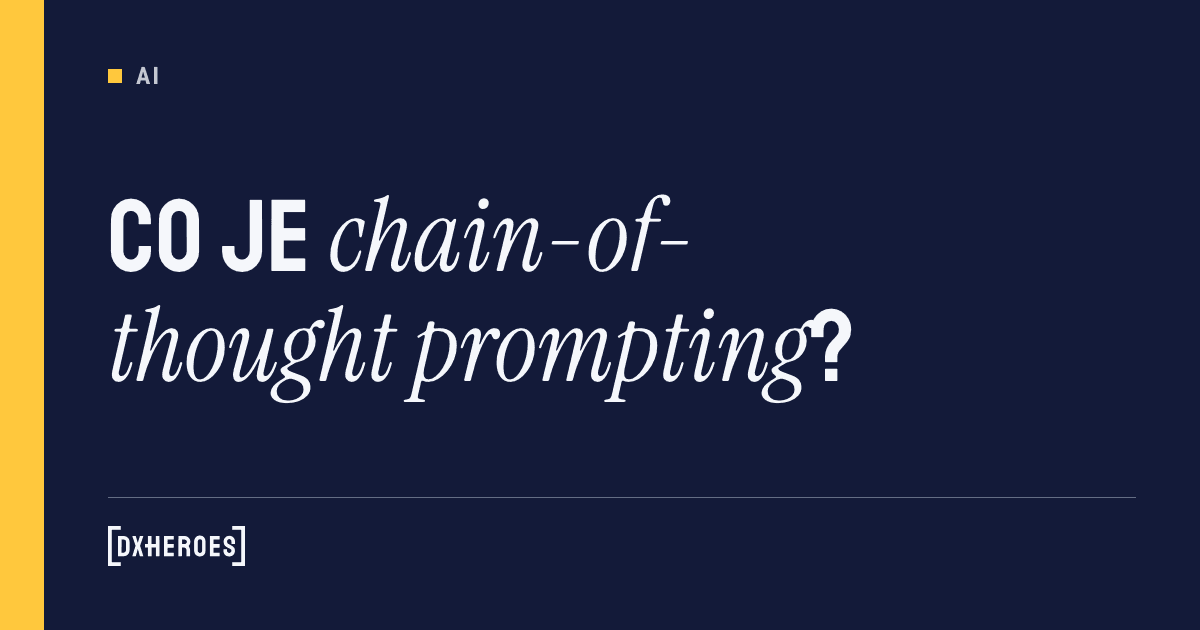 Co je chain-of-thought prompting?