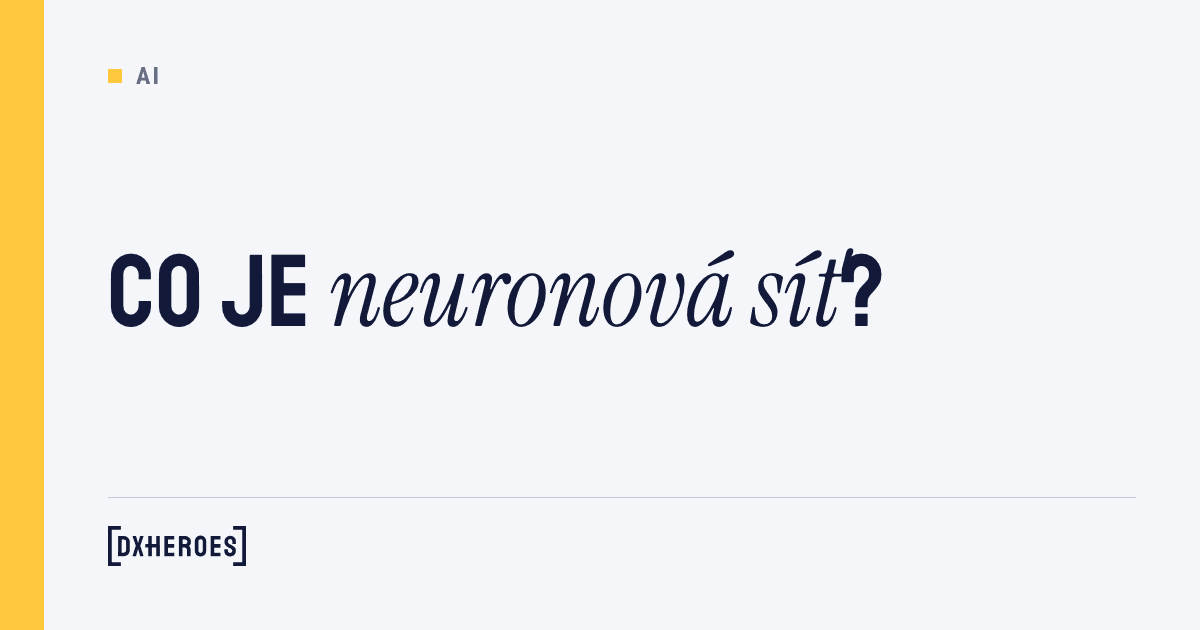 Co je neuronová síť?