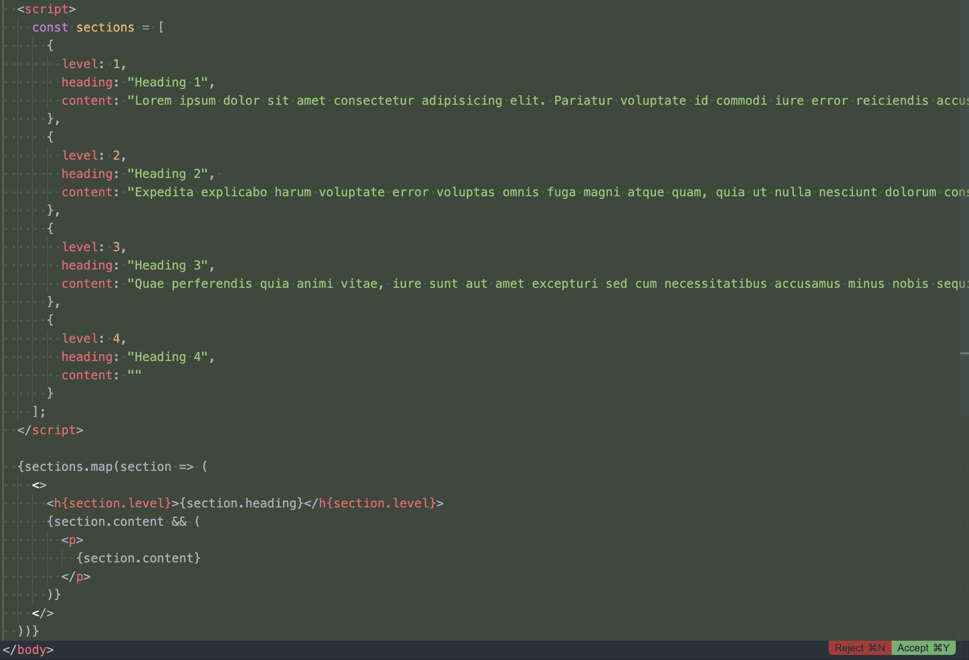 Cursor IDE - edit function result