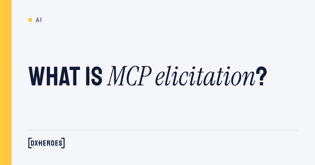 What is MCP elicitation?