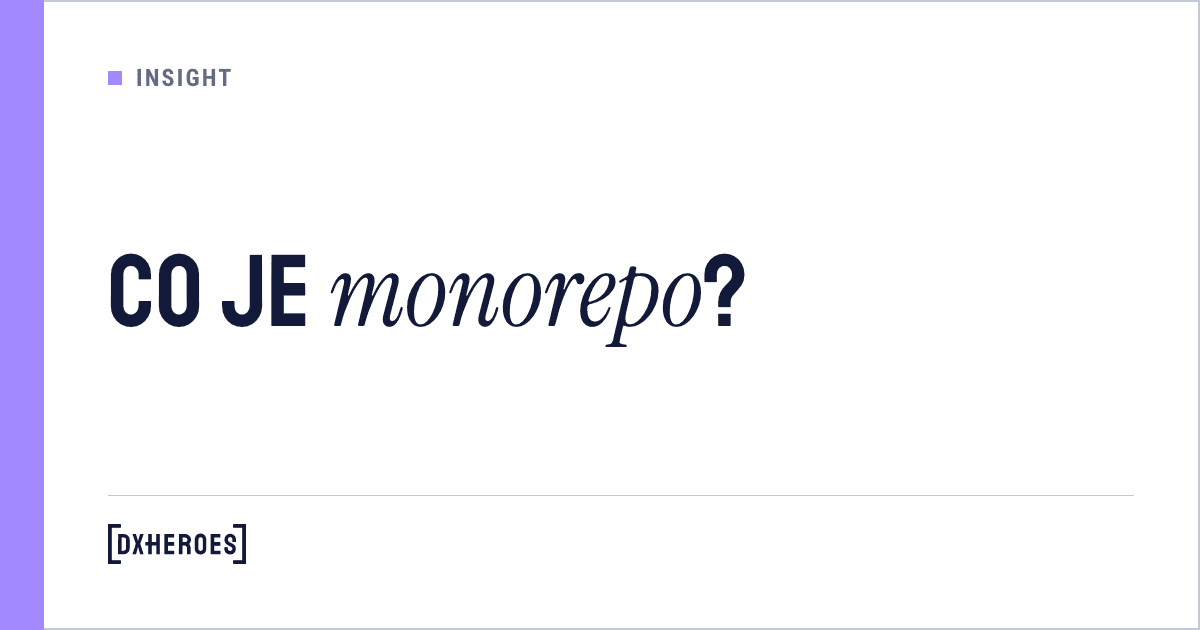 Co je monorepo?
