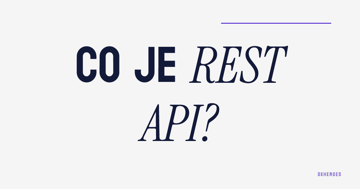 Co je REST API?
